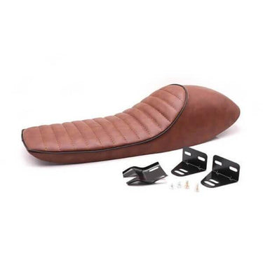 Selle moto club café racer marron caramel